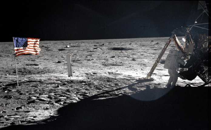 Neil Armstrong auf dem Mond, aufgenommen von Buzz Aldrin