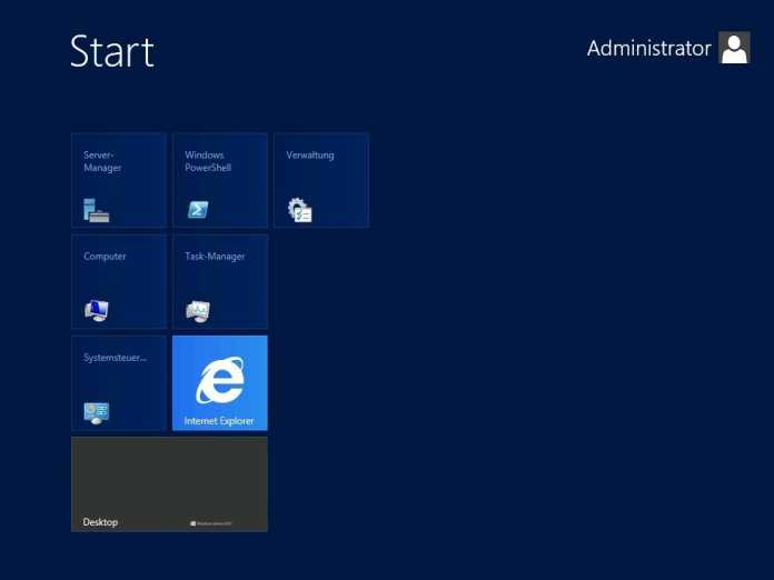 Die Metro-Oberfläche (nunmehr offiziell &quot;Windows 8 UI&quot; genannt) gibts auch für den Admin eines Windows Server 2012