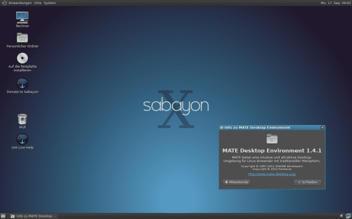 Mate-Desktop in Sabayon 10