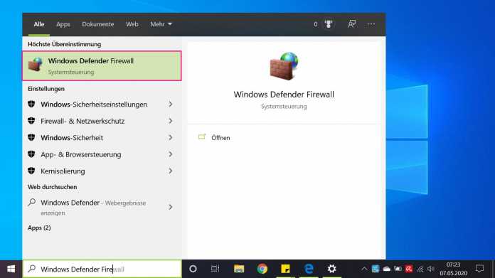 Windows 10 Firewall deaktivieren - so geht's | heise online