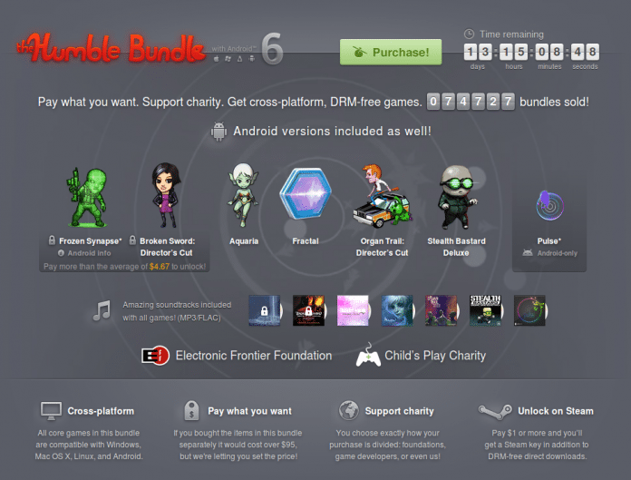 Humble Bundle with Android 6