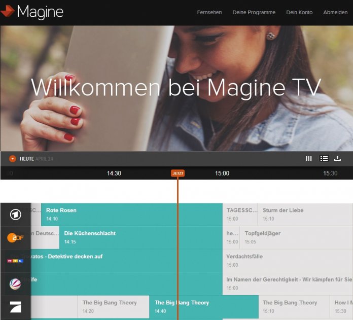 Fernsehdienst Magine TV startet in Deutschland