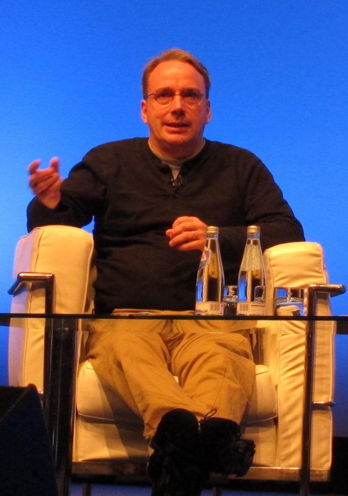 Linus Torvalds auf der LinuxCon Europe 2013.