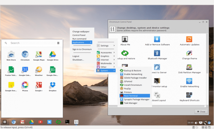Chromixium: Ein Desktop-Linux in Chrome-OS-Optik.