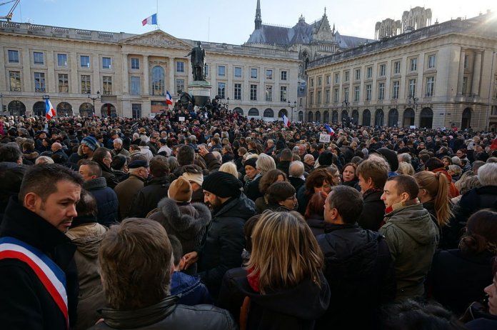Die Demonstration in Reims