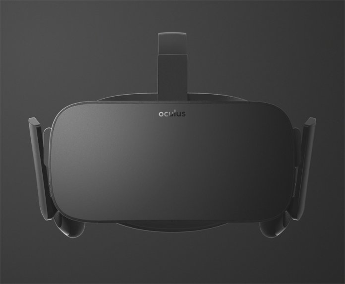 Viel erkennen kann man nicht, aber so soll die Consumer-Version der Oculus Rift von vorne aussehen.