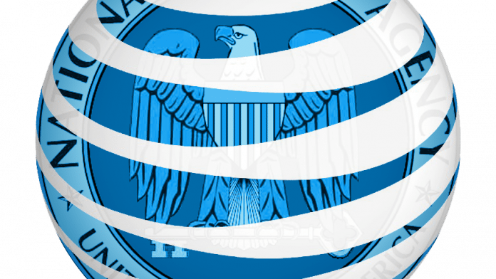 Mashup aus Logos von NSA und AT&T