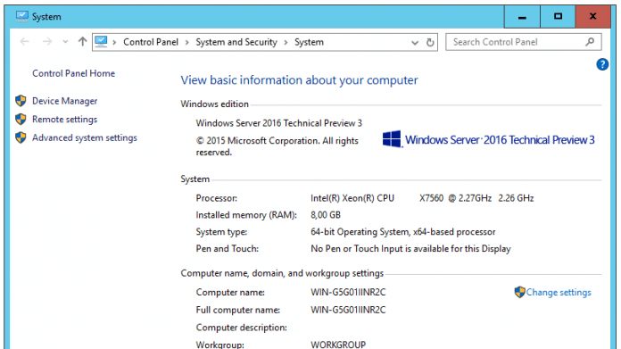 Windows Server 2016