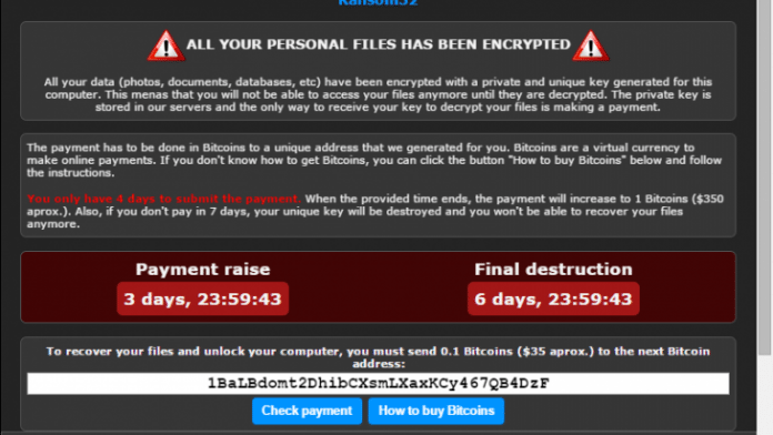 Erste Sichtung: Erpressungstrojaner Ransom32 aufgrund JavaScript noch bedrohlicher