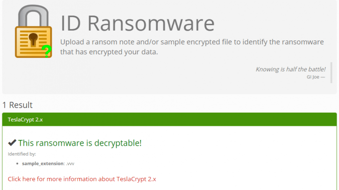 Entschlüsselungs-Tool verfügbar? Webseite identifiziert Erpressungs-Trojaner
