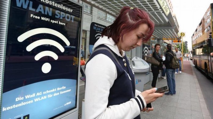 WLAN-Spot in Berlin