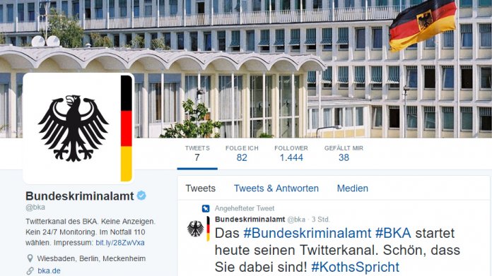 Bundeskriminalamt startet seine Social-Media-Strategie