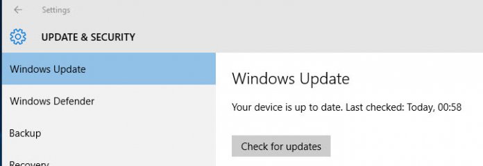Windows 10 sagt, es gäbe kein Update