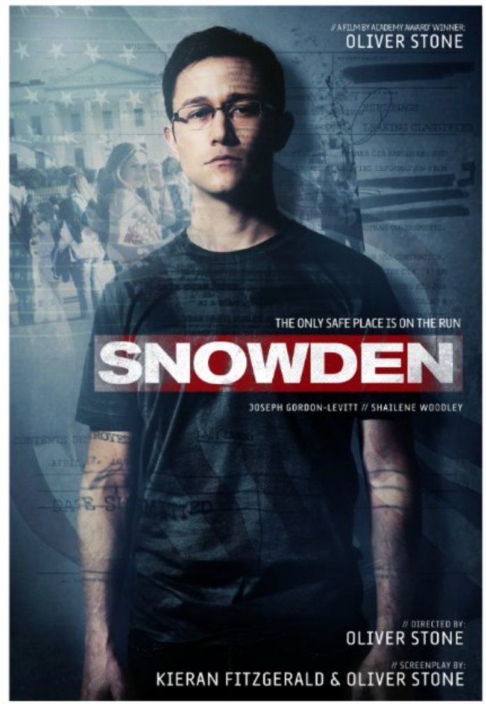 Filmposter für &quot;Snowden&quot;. Bei uns läuft der Film nächste Woche an