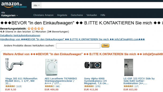 Abzock-Masche auf Amazon.de läuft seit rund vier Jahren