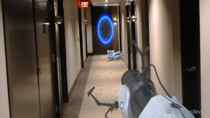 Microsoft Hololens holt Portal in die echte Welt