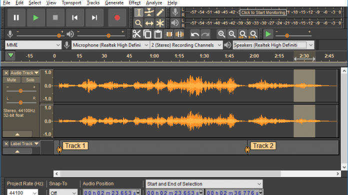Audacity 2.2