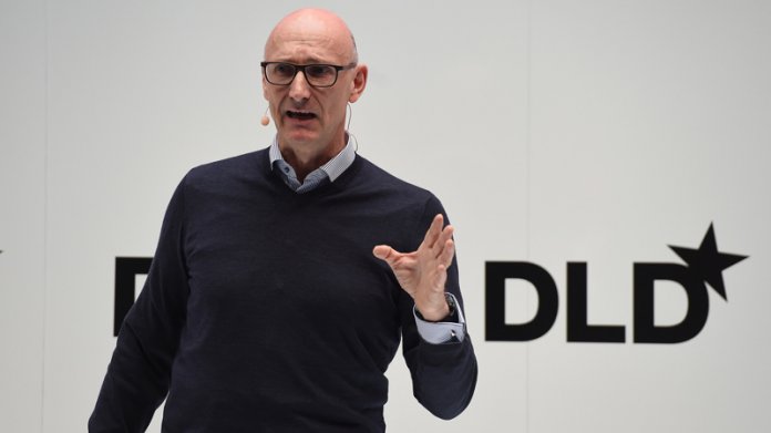 Timotheus Höttges, CEO der Deutschen Telekom, auf dem DLD 2018