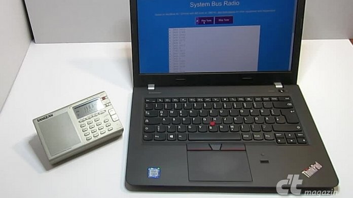 System Bus Radio: Notebook sendet auf Mittelwelle