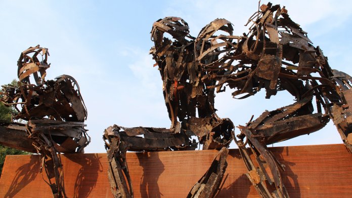 Roboter-Skulptur