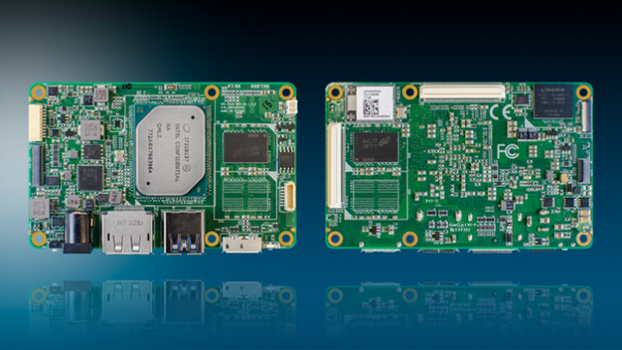 UP AI Edge: Board von vorn und hinten angeschaut