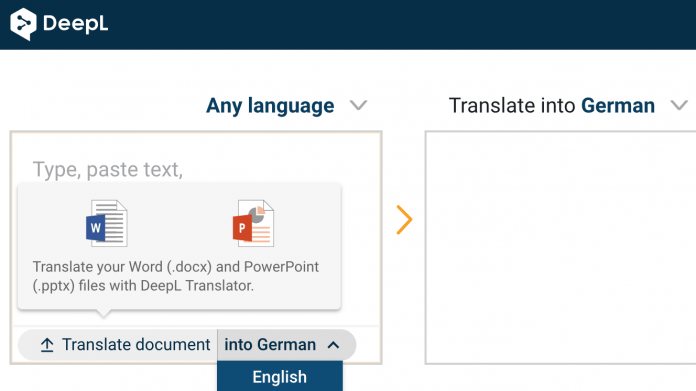 DeepL übersetzt Word-Dokumente und PowerPoint-Präsentationen