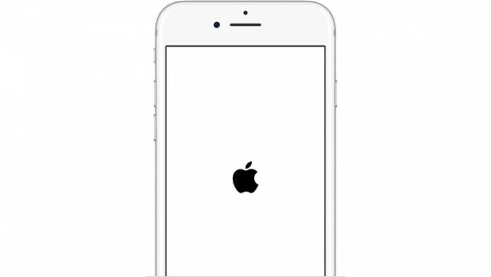 Ein neu startendes iPhone.