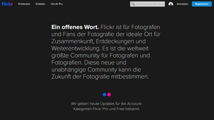 Flickr schränkt sein kostenloses Angebot ein