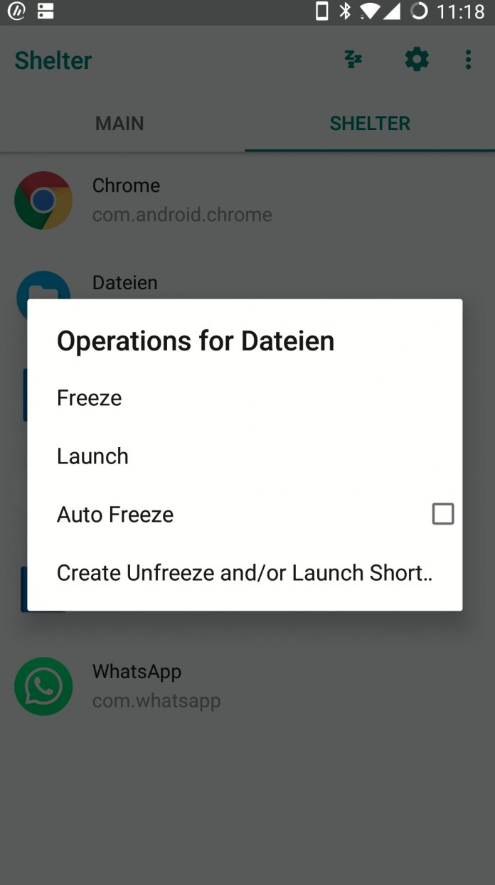 Shelter: Datentresor als Android-App