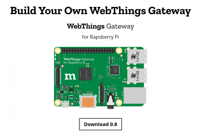 WebThings Gateway läuft auf einem RaspberryPi 3 und dient als Steuerzentrale für WoT-Geräte.