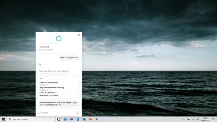 Cortana in Windows 10