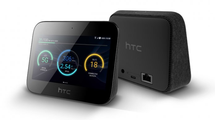 Der HTC 5G Hub ist einer der ersten Mobilfunk-Hotspots mit 5G-Modem. An Bord sind ein Display und ein Akku.
