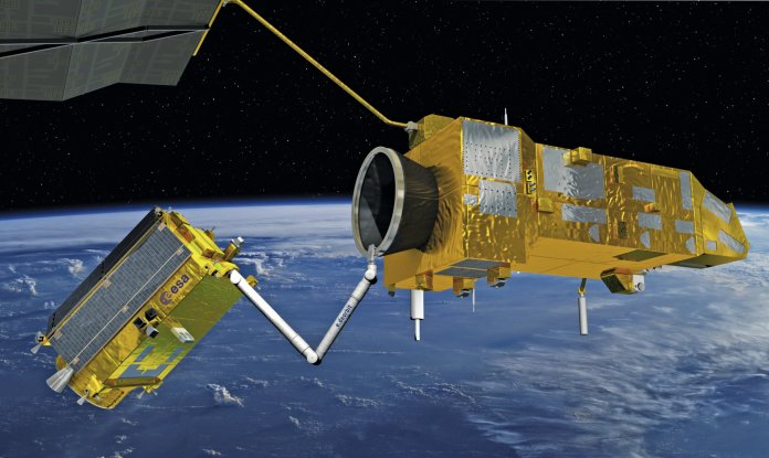 Das e.Deorbit-Konzept soll im Jahre 2025 zeigen, wie man defekte Satelliten bergen kann.