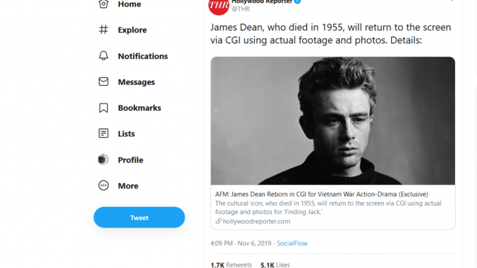 James Dean kommt mittels CGI zurück auf die Leinwand