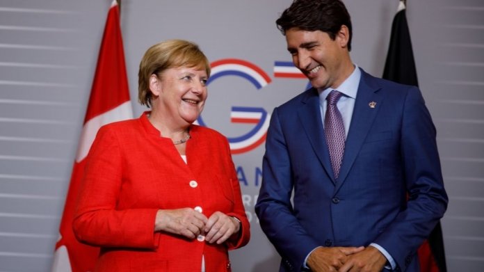 Angela Merkel, Justin Trudeau
