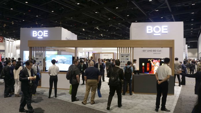 Der chinesische Panelhersteller BOE legte auf der Displayweek 2019 einen großen Auftritt hin.