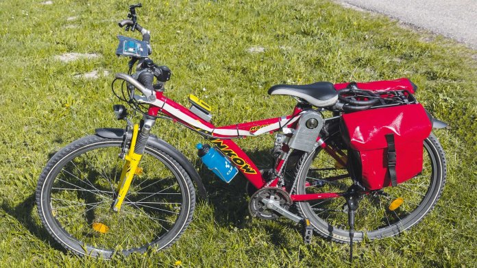 E-Bike mit Akkuschrauberantrieb
