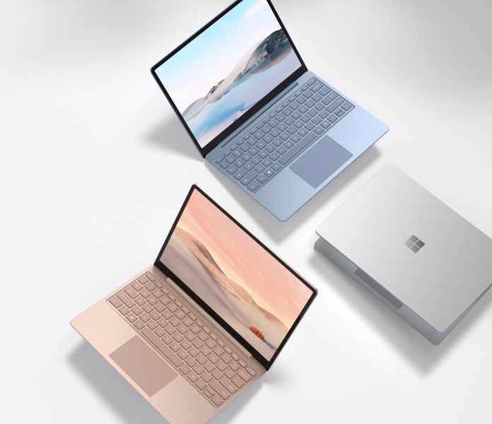 Microsoft verkauft den Surface Laptop Go in drei Gehäusefarben.