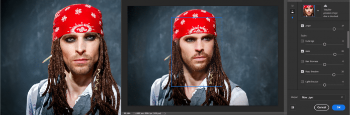 Die Neural Filter in Photoshop CC glättern die Haut und ändern selbst Blickrichtung oder Ausdruck eines Porträts.