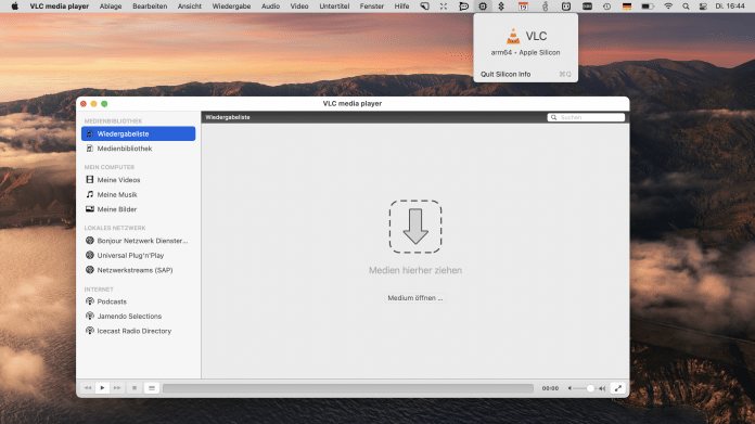 VLC media player in macOS 11