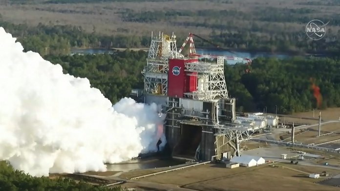 Luftaufnahme des NASA-Tests