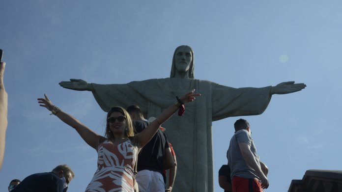 Die Christus-Statue in Rio de Janeiro
