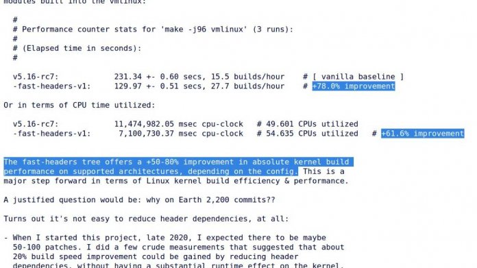Build-Zeiten durch Patch-Set deutlich beschleunigt