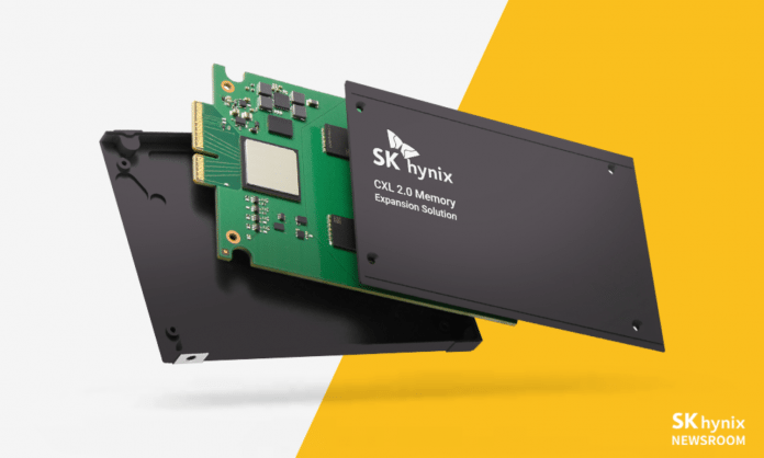 SK Hynix nutzt CXL 2.0, um bis zu 96 GByte DDR5-RAM flexibel an CPUs anzubinden., SK Hynix
