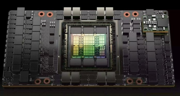 Rechenbeschleunigerr Nvidia H100 in Modulbauform (SXM5)