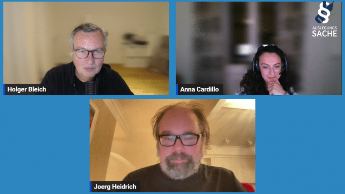 Holger Bleich (links), Anna Cardillo (rechts) und Joerg Heidrich (unten)