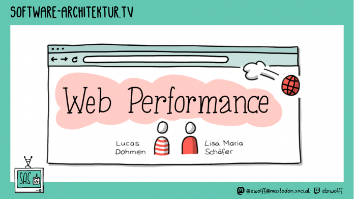 Logo software-architektur.tv: Web Performance mit Lucas Dohmen und Lisa Maria Schäfer