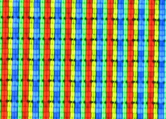Quattro-Pixel mit gelbem Subpixel