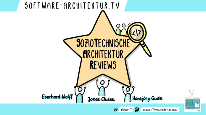 Logo software-architektur.tv: Soziotechnische Architektur Reviews