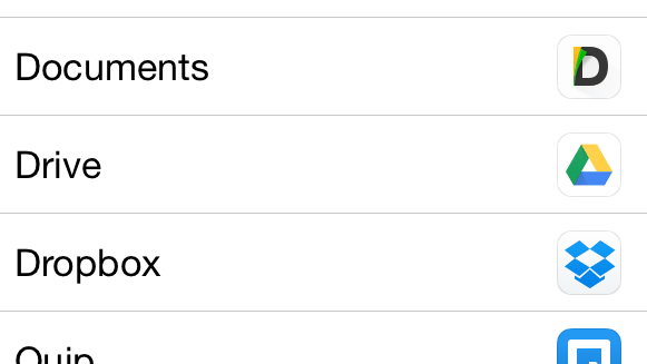 iOS 8: Google Drive stellt Dateien systemweit zur Verfügung